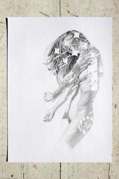 'Hattie' - Graphite on Paper -  60x42cm (24x17in)